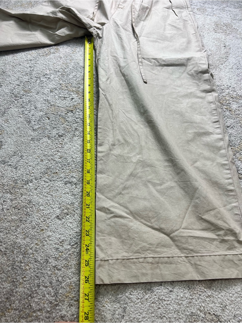 NWT Free People High Rise Paperbag Wide Leg Utility Pants Cotton Size 8 - Picture 8 of 10